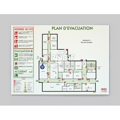 PLAN EVACUATION A3 DIBOND