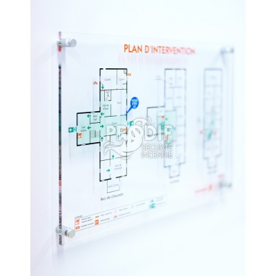 PLAN INTERVENTION A3 PLEXIGLAS 6MM