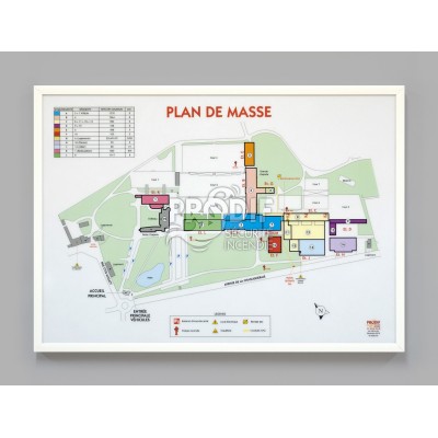 PLAN DE MASSE A1 CADRE ALUMINIUM