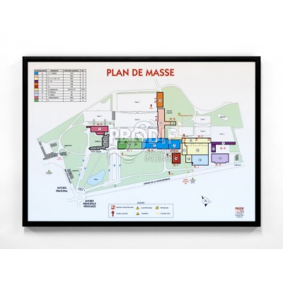 PLAN DE MASSE A1 CADRE ALUMINIUM