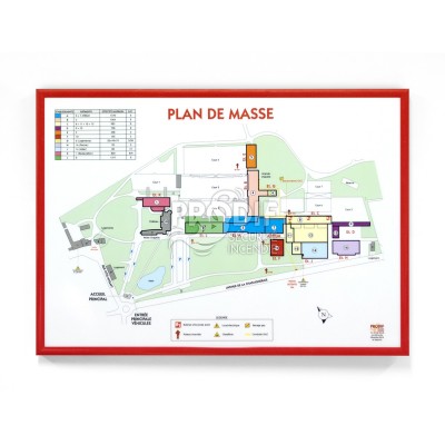 PLAN DE MASSE A1 CADRE ALUMINIUM