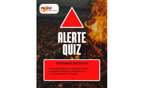 QUIZ de l'été : testez vos connaissances sur la sécurité incendie