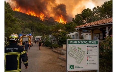 Incendies dans le Sud de la France 