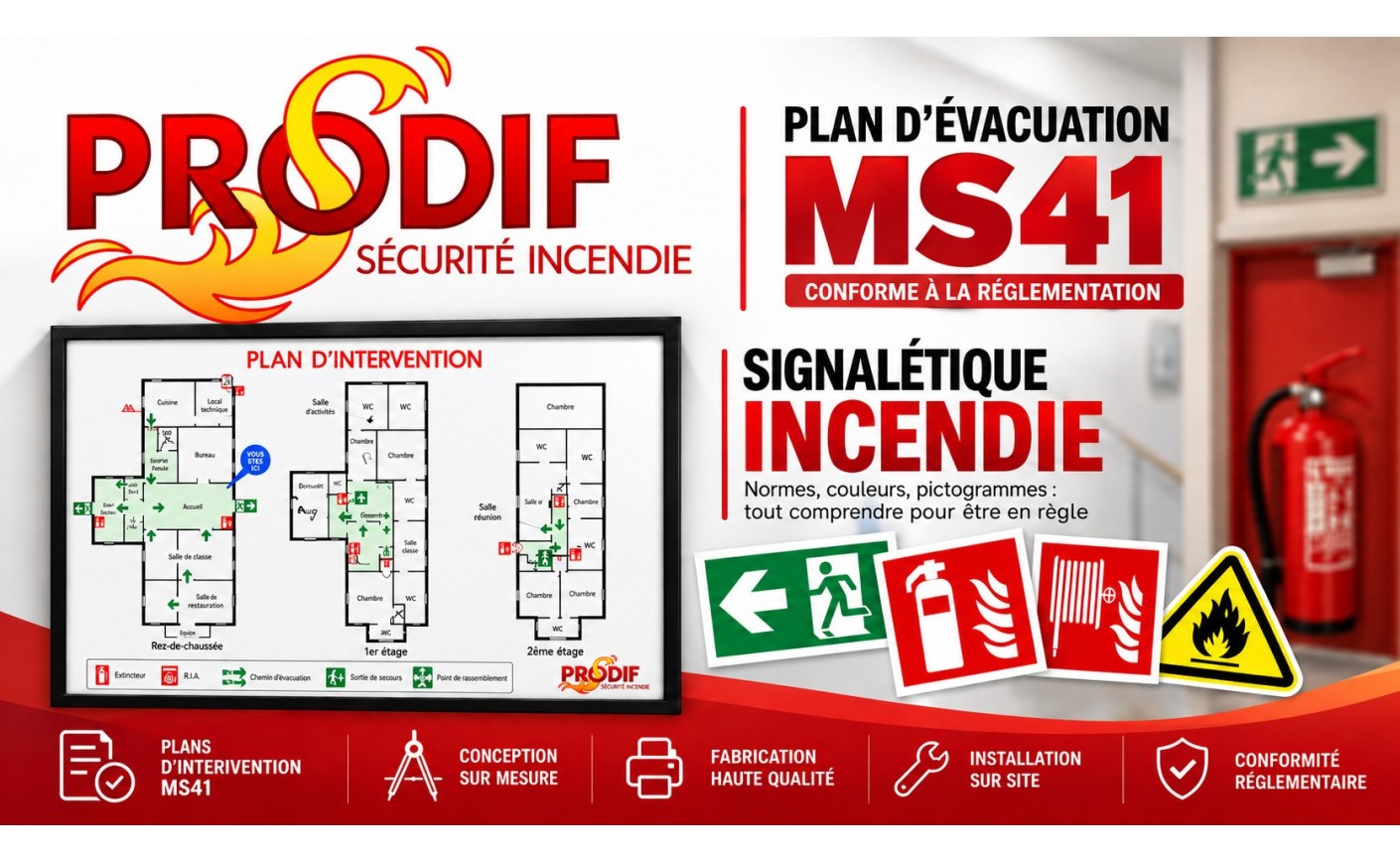 Sécurité incendie ERP : réglementation MS41 et plans obligatoires