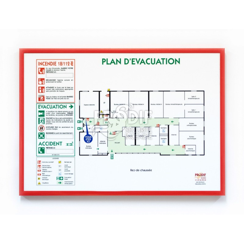 Plan d'évacuation incendie 